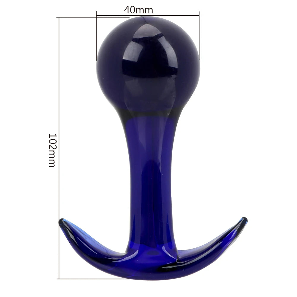 40mm Glass Butt Plug