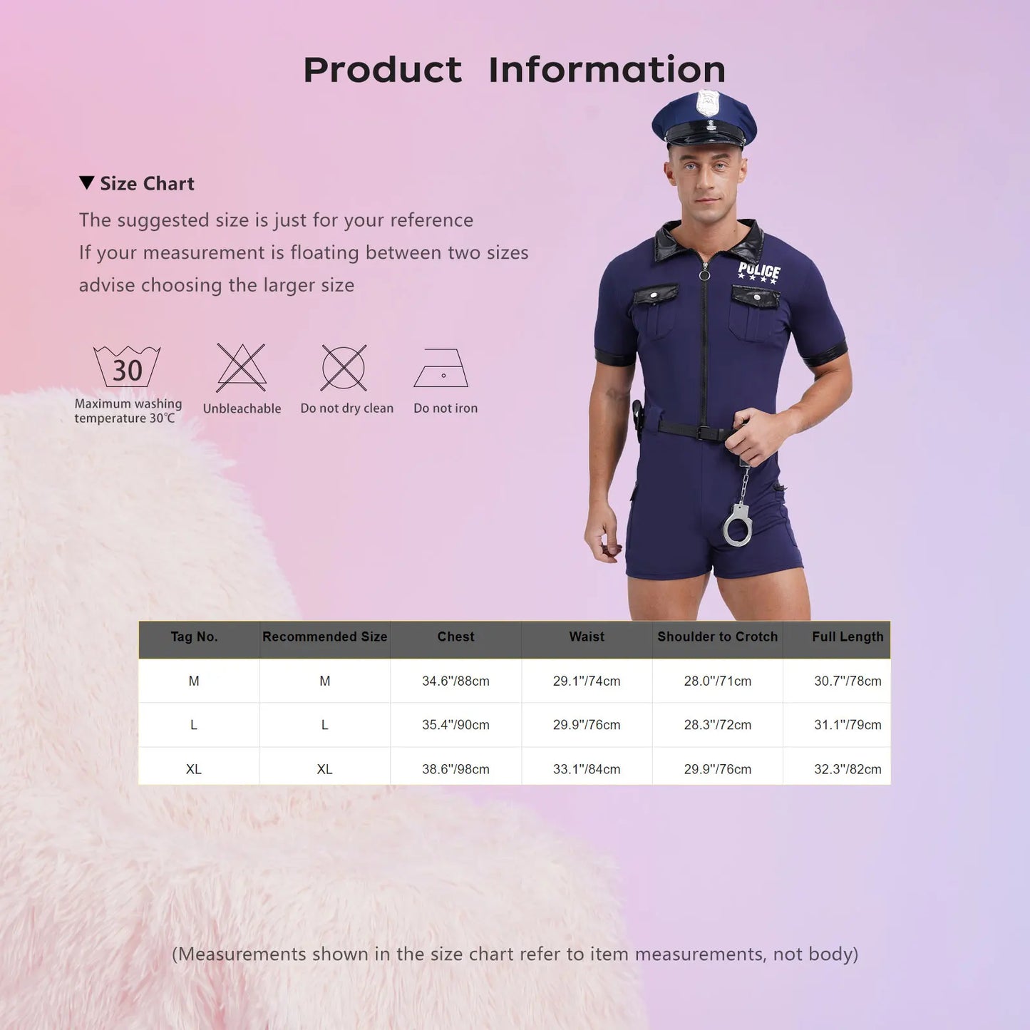 Mens Dirty Cop Policeman