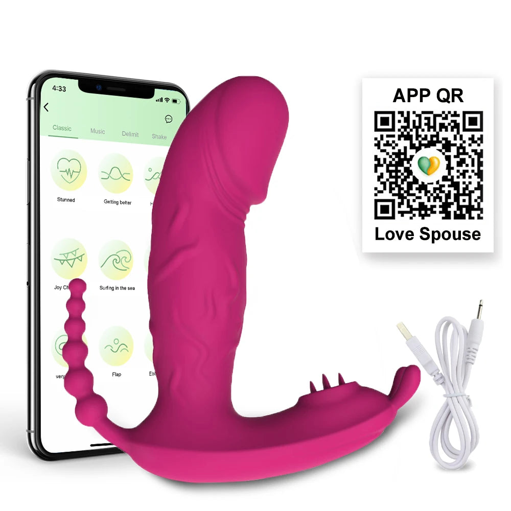 Wireless Bluetooth Dildo Vibrator