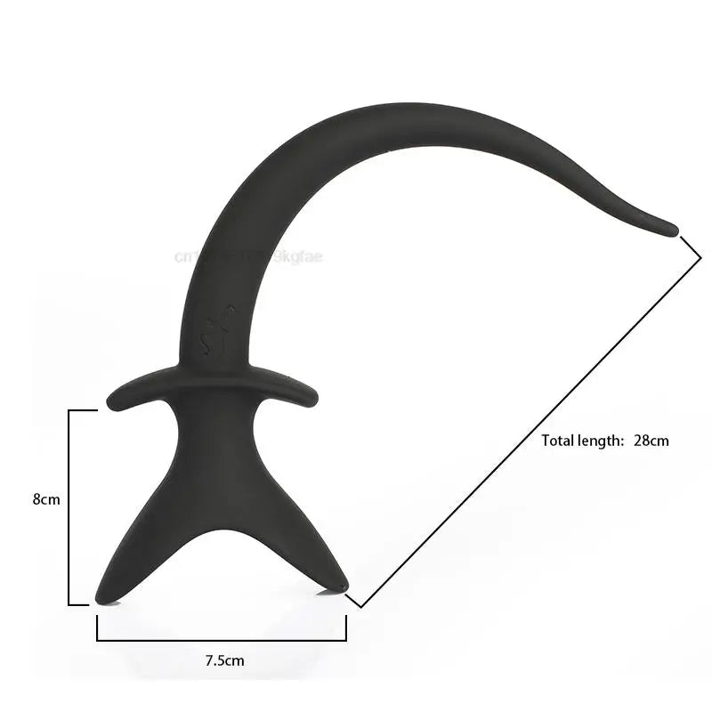 Silicone Dog Tail Anal Open Plug