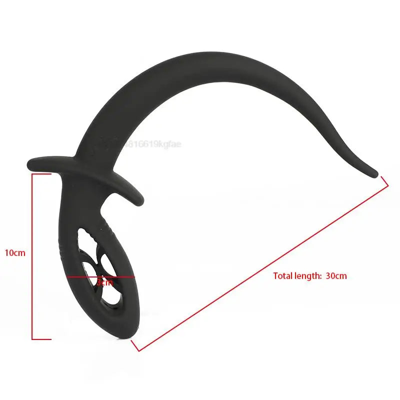 Silicone Dog Tail Anal Open Plug
